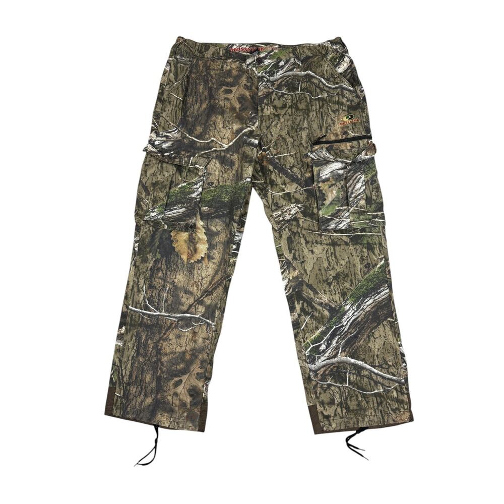 Mossy Oak Mens Size XL Green Camo Pants Cargo Straight *Flaw